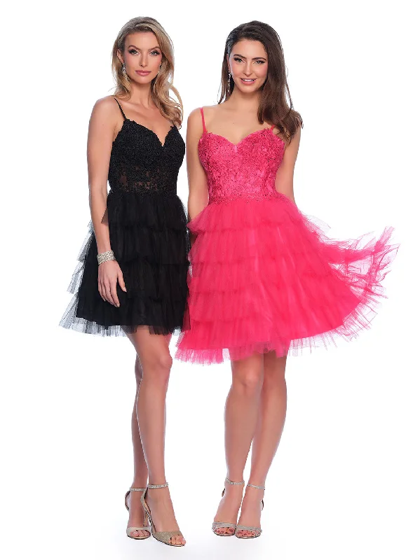 Graduation dresses for formal ceremonies with classic designs -Short Cocktail Dress by Dave and Johnny 11182