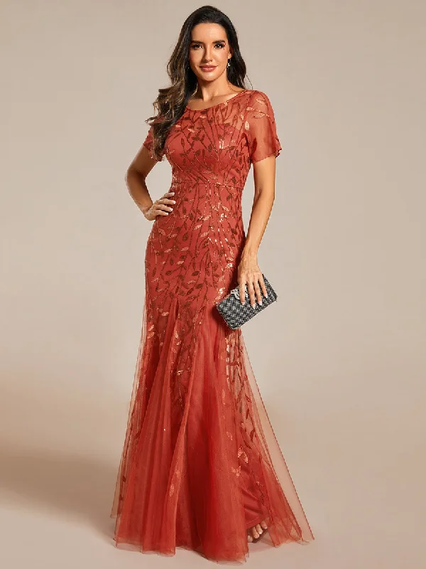 formal dresses in pastel colors for springtime events --Wholesale Sequin Shiny Fishtail Tulle Dresses for Party