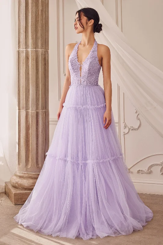 formal dresses with high necklines for modest fashion lovers --Andrea and Leo A1206 Dress