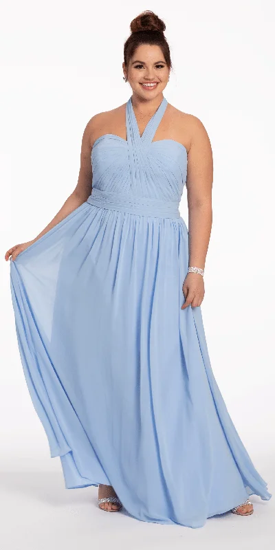 Graduation dresses for summer ceremonies with lightweight options -Tie Neck Halter Dress - Petite