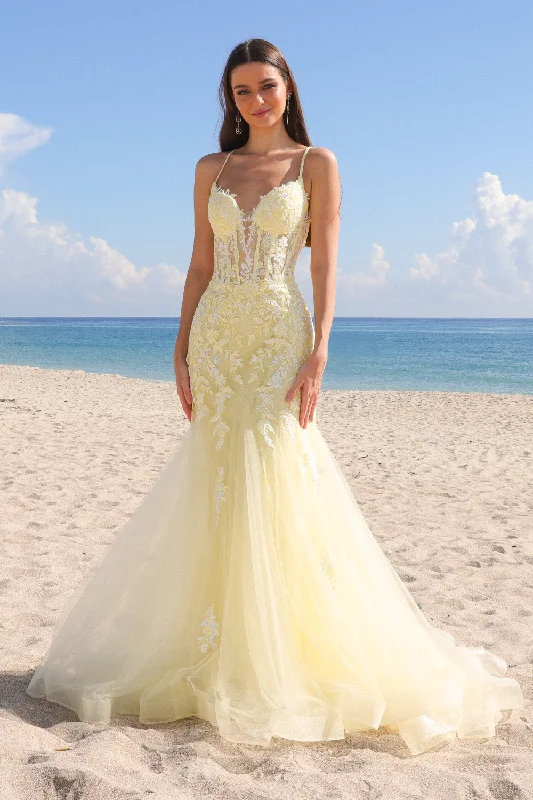 cocktail dresses with ruched bodices for flattering fit --Sleeveless Mermaid Dress by Amelia Couture 2120
