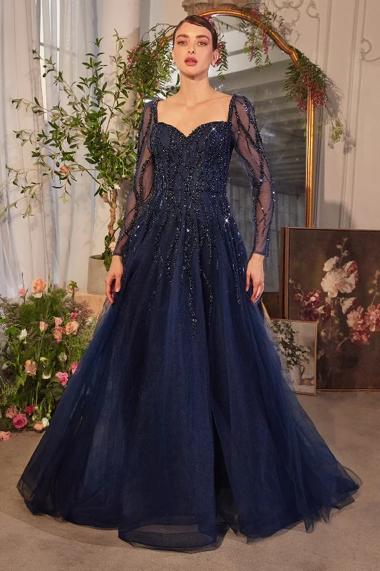 Floor-length dresses for wedding guests with a sophisticated touch -Andrea and Leo A1367 Dress
