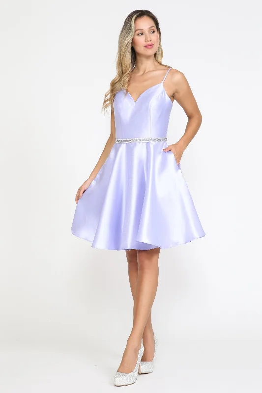 Classic cocktail dresses with a timeless appeal -Short Mikado Sweetheart Dress by Poly USA 8420