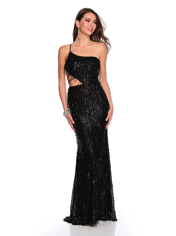 cocktail dresses with asymmetrical hemlines for unique style --Long Evening Dress by Dave and Johnny 11302