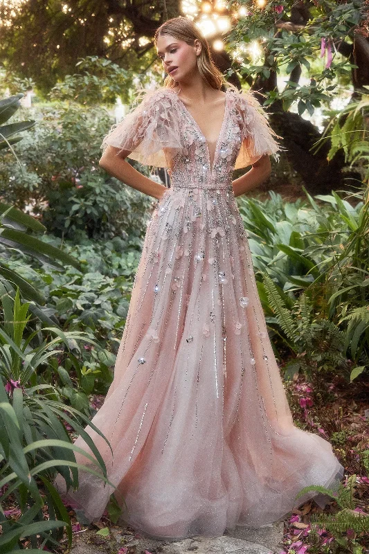 Wedding guest dresses for fall weddings with cozy fabrics -Andrea and Leo A1176 Dress