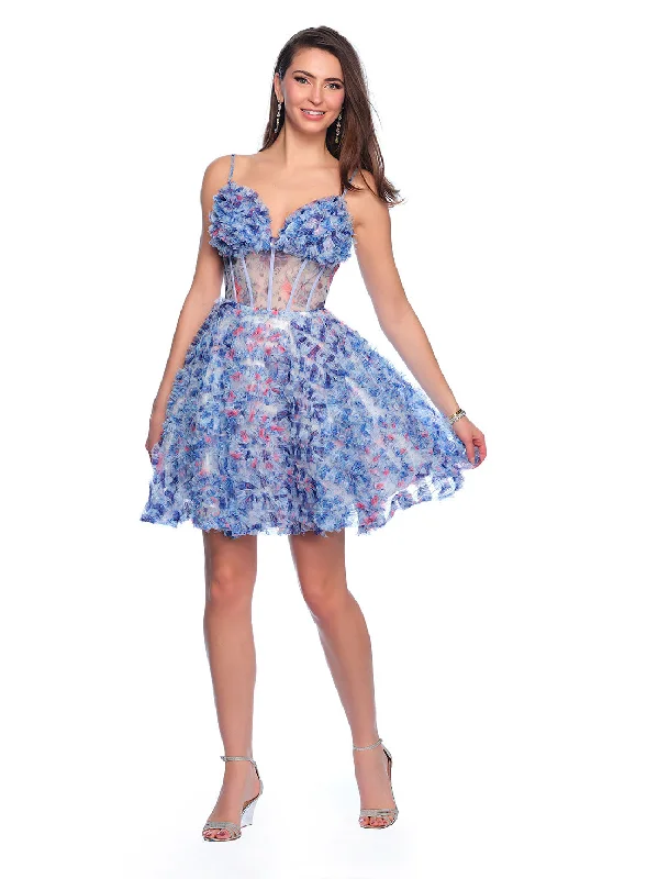 Elegant graduation dresses for a sophisticated look -Short Cocktail Dress by Dave and Johnny 11768