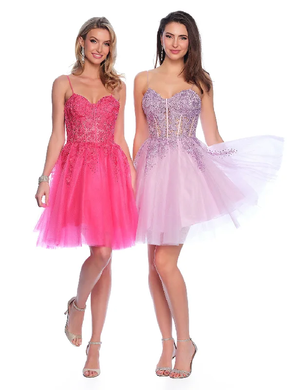 Graduation dresses for beach celebrations with airy fabrics -Short Cocktail Dress by Dave and Johnny 11206