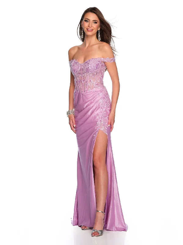 cocktail dresses with long sleeves for cooler weather --Long Evening Dress by Dave and Johnny 11240