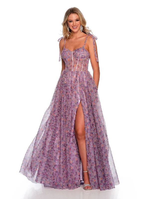 cocktail dresses with high-low skirts for trendy looks --Long Evening Dress by Dave and Johnny 11591