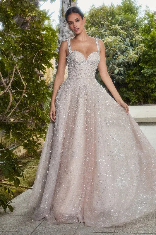 formal dresses with pleated skirts for graceful movement --Andrea and Leo A1180 Dress