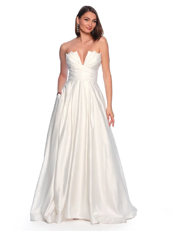 Gorgeous wedding guest dresses for a sunset beach ceremony -Wedding Dress by Dave and Johnny 10718