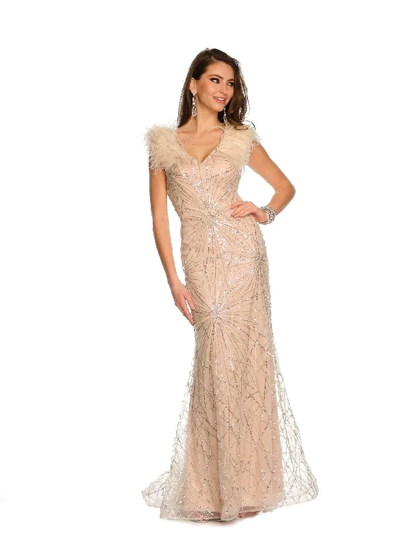 Trendy wedding guest dresses for casual weddings -Long Evening Dress by Dave and Johnny 11221