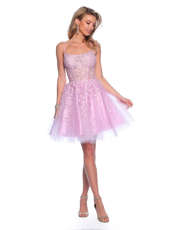 Affordable graduation dresses with elegant embellishments -Short Cocktail Dress by Dave and Johnny 11750