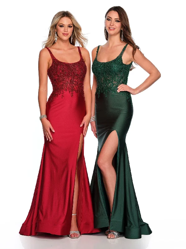 formal dresses with sequined bodices for sparkle --Long Evening Dress by Dave and Johnny 11584