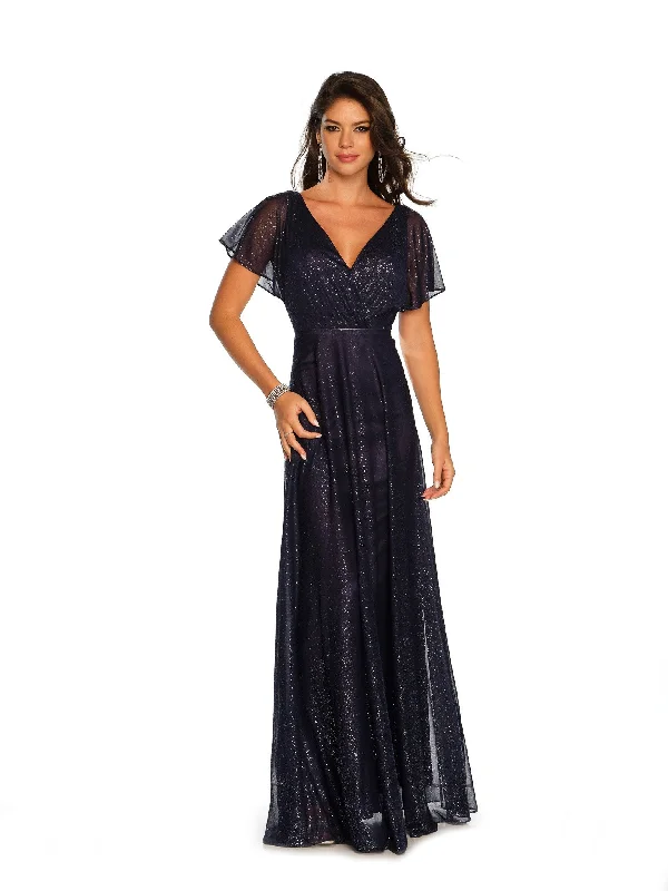 Affordable but high-quality wedding guest dresses for every budget -Long Evening Dress by Dave and Johnny A10585