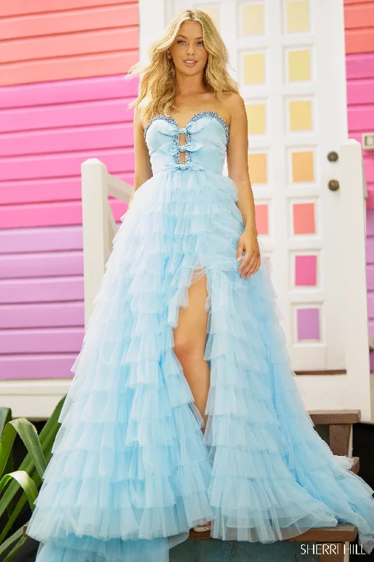 formal dresses for prom with corset tops and tulle skirts --56012