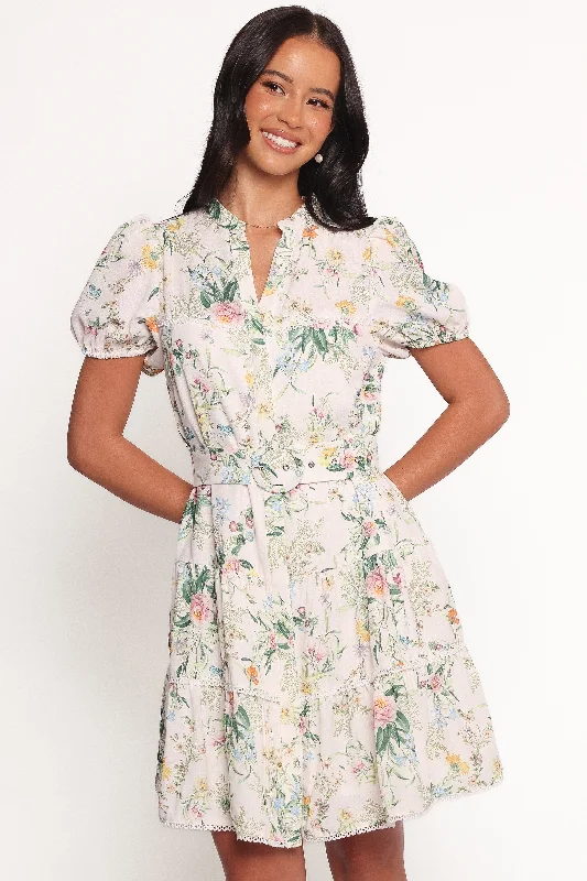Spring dresses for casual weekends with a laid-back vibe -Paula Mini Dress - Multi Floral Spring dresses for casual weekends with a laid-back vibe -Paula Mini Dress - Multi Floral