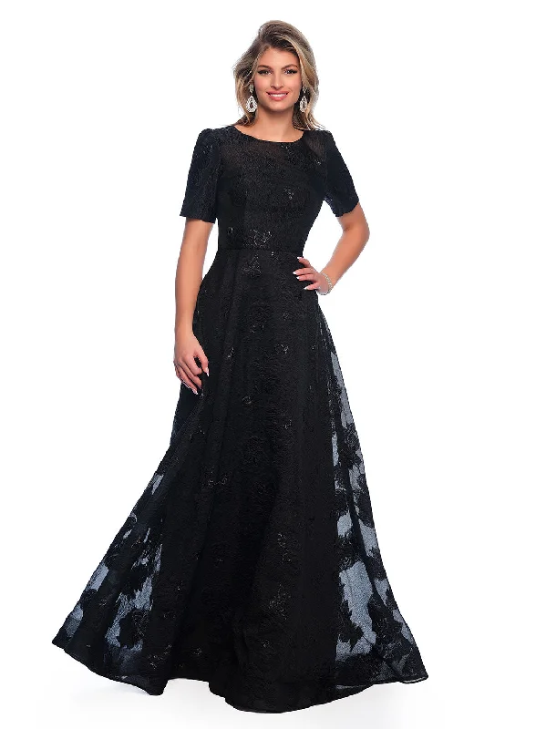 Wedding guest dresses with minimalist patterns for understated elegance -Long Evening Dress by Dave and Johnny 11815