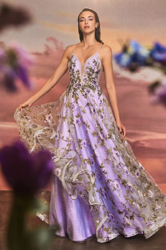formal dresses for holiday balls with metallic accents --Andrea and Leo A1135 Dress