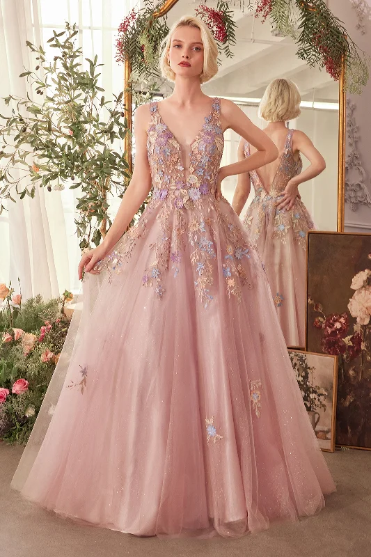 formal dresses with smart textile technology and LED accents --Andrea and Leo A1394 Dress