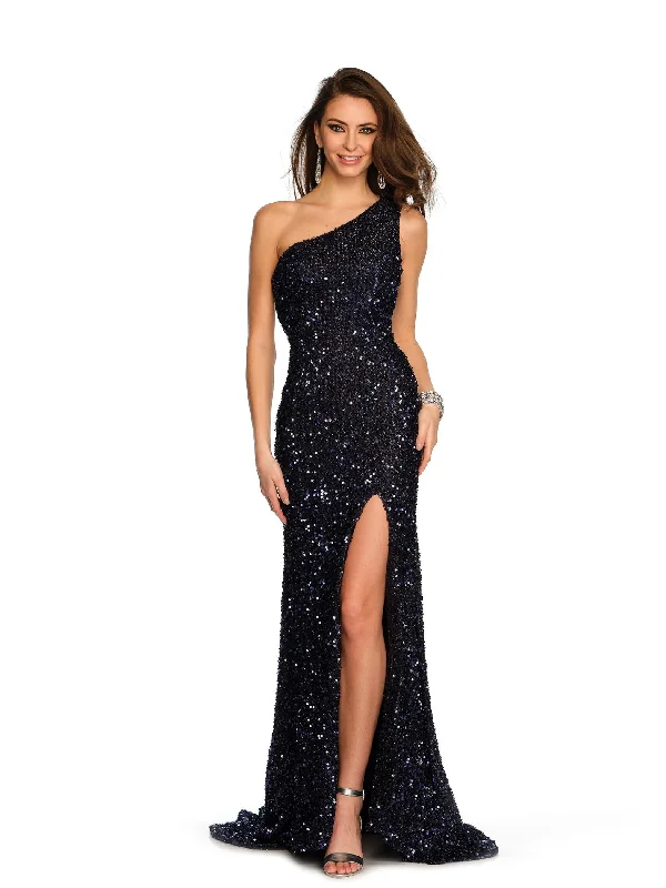 cocktail dresses with long sleeves for cooler weather --Long Evening Dress by Dave and Johnny 10782