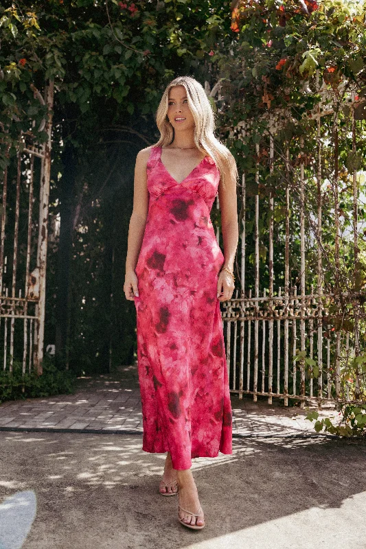 Wedding guest dresses that transition from day to night effortlessly -Mirae Maxi Dress - Red