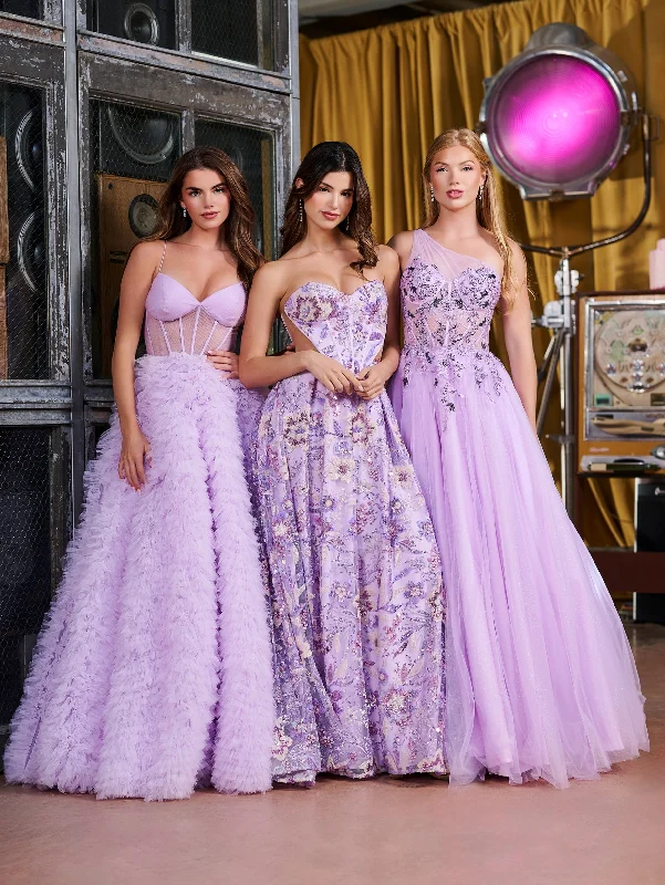 formal dresses for plus size women with A-line skirts --Sleeveless A-line Ruffled Gown by Tiffany Designs 16156