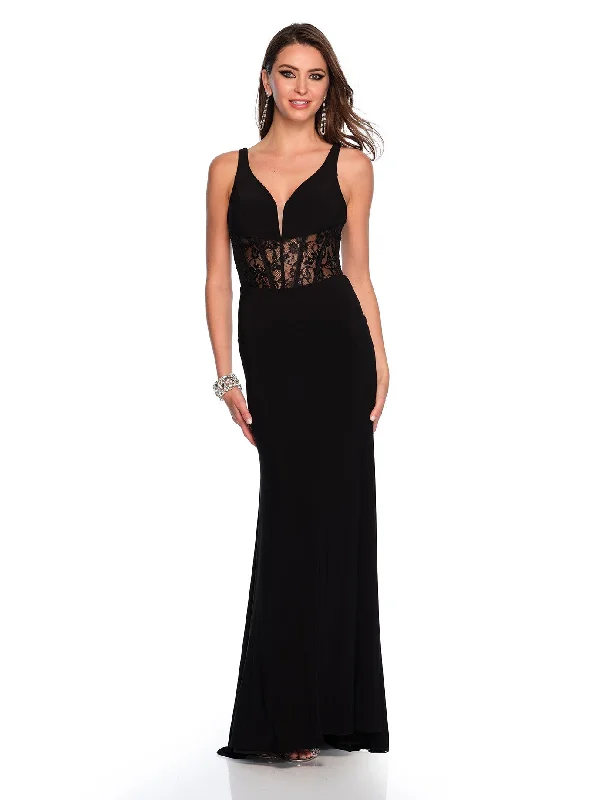 cocktail dresses with metallic thread for shimmer --Long Evening Dress by Dave and Johnny 11450