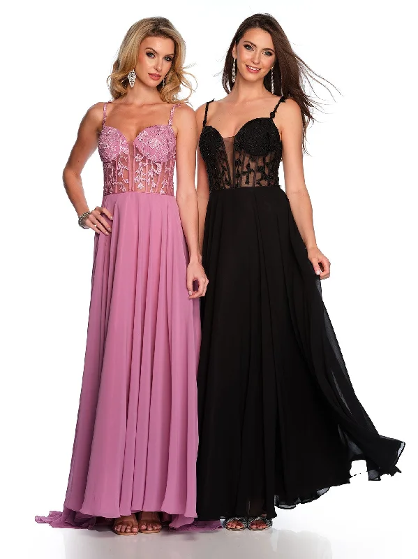 cocktail dresses with long sleeves for cooler weather --Long Evening Dress by Dave and Johnny 11582