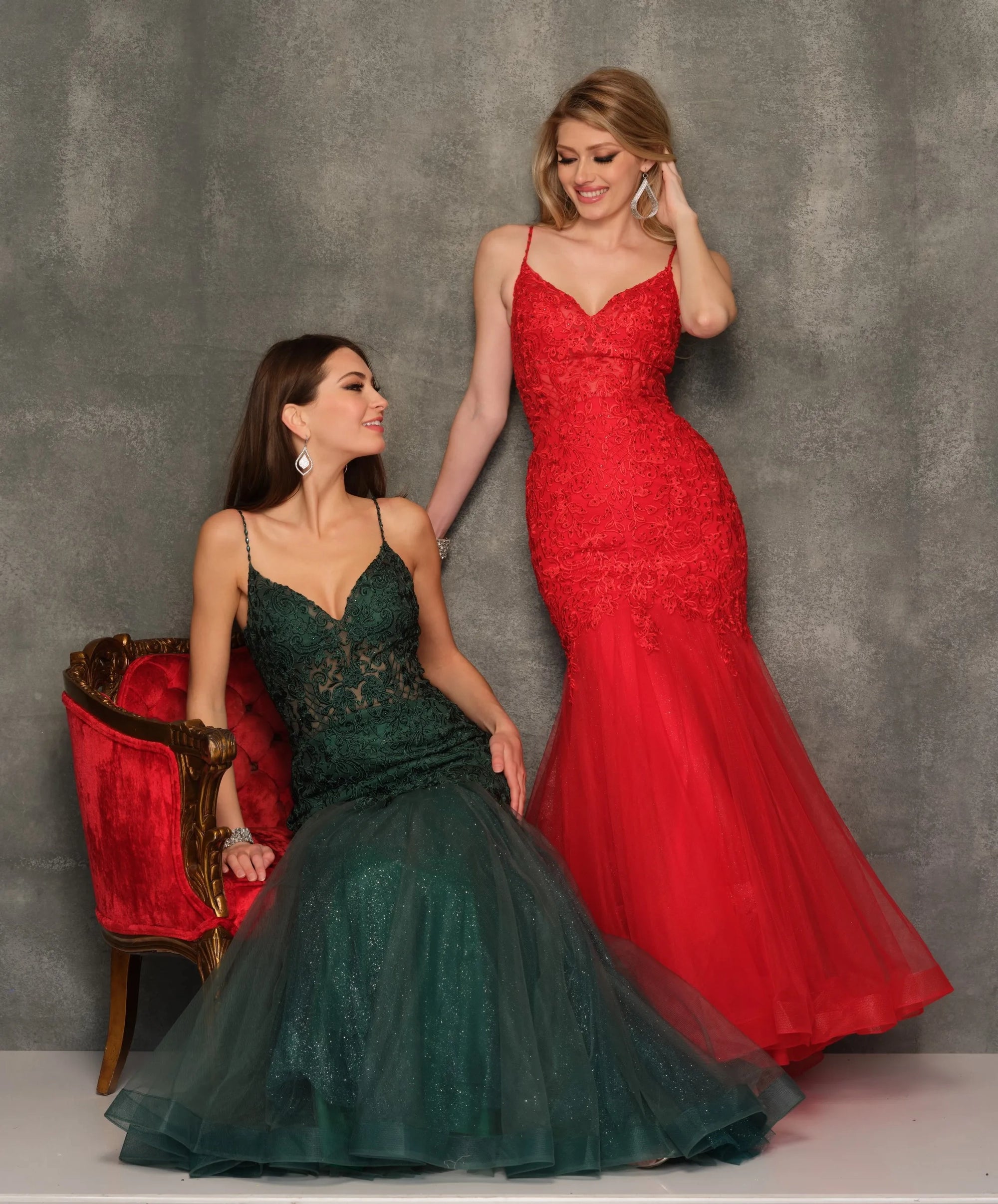 cocktail dresses with long sleeves for cooler weather --Long Evening Dress by Dave and Johnny 10625