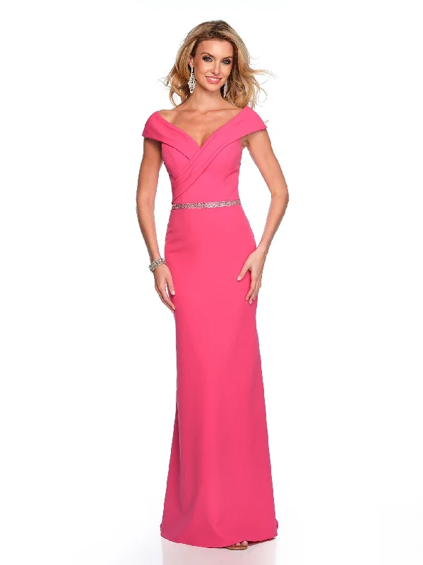 Wedding guest dresses with flowing fabrics for maximum comfort -Long Evening Dress by Dave and Johnny 11629
