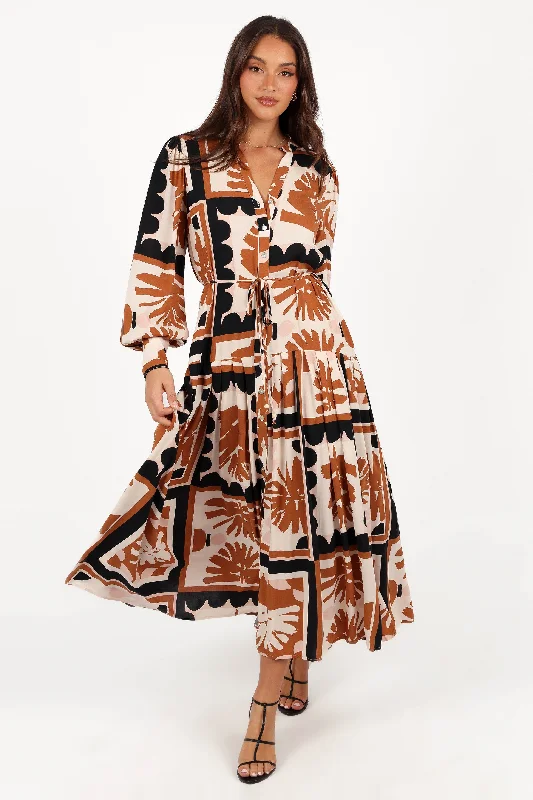 Spring dresses for a day at the park with a playful style -Jules Long Sleeve Dress - Multi