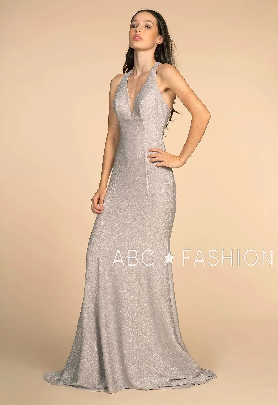 cocktail dresses with cut-out details for clubbing nights --Glitter Mermaid Dress with Strappy Back by Elizabeth K GL2549