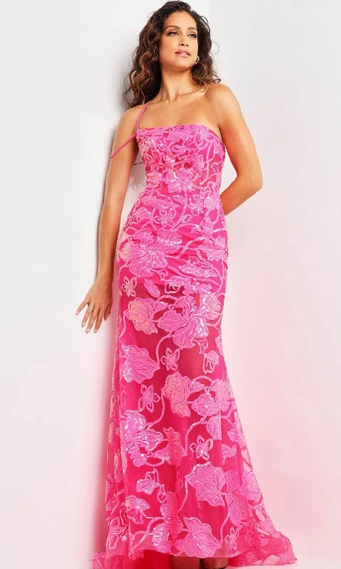 Jovani 38463 - One Shoulder Sequin Mermaid Prom Gown