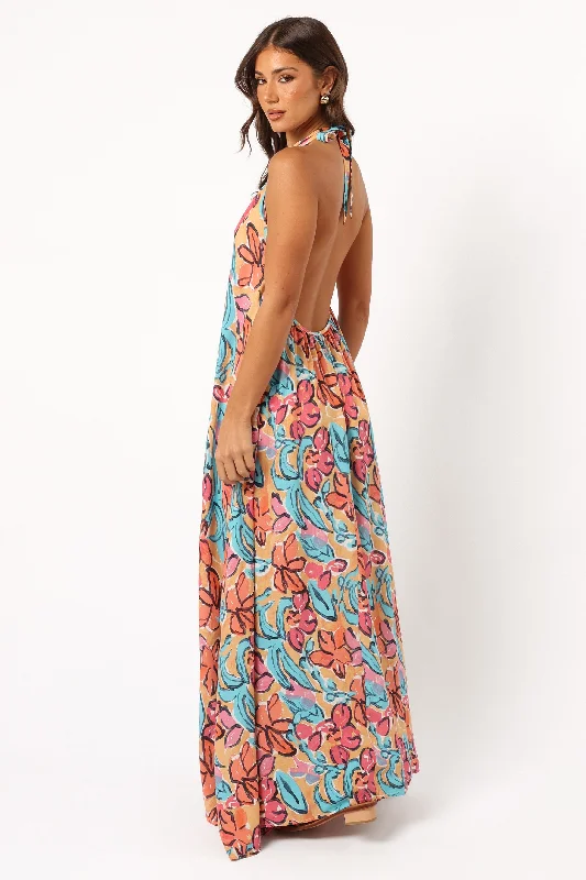 cocktail dresses with lace trims for delicate accents --Avery Maxi Dress - Multi Floral